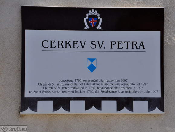 Information board - Church of St. Peter