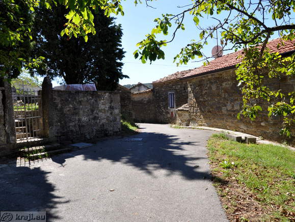 Upper part of the Trebese village at the Church of St. Martin