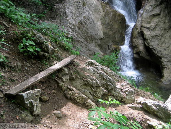 View of the second waterfall of Pekel waterfalls