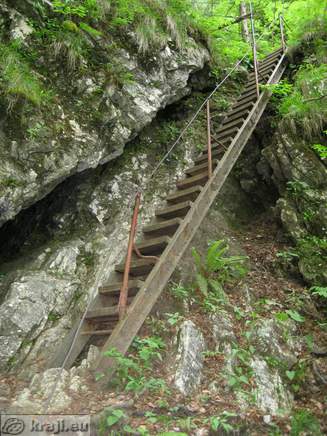 Stairs to the other Pekel waterfalls