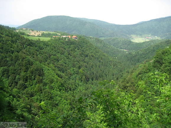 View of Prisava from the way to the Hudicev zob