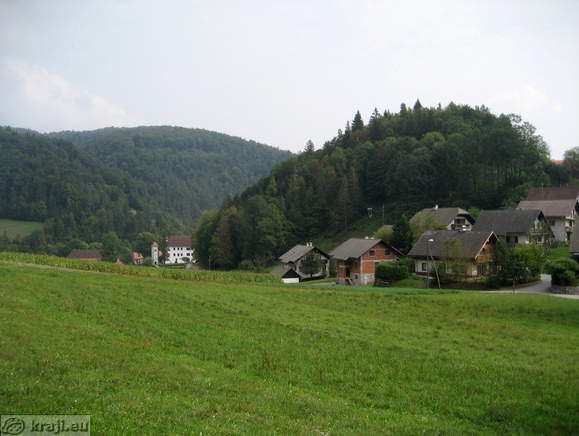 View of Polhov Gradec Manor from the Path of Count Blagaj
