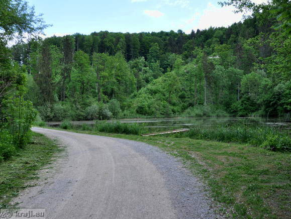 Teiche im Tal Draga - Spilgut