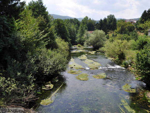 Reka Krka v smeri Žužemberku
