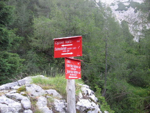 Höhenweg: Suhadolnik-Kokra Sattel
