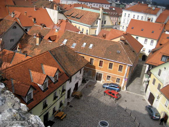 View of Trg svobode (Liberty Market) from Mali grad (Small Castle)