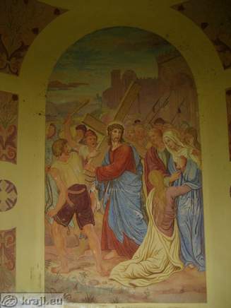 Painting of Matija Kozelj in the chapel of Stations