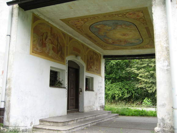 Paitings of chapel of St. Cross on Zale in Kamnik