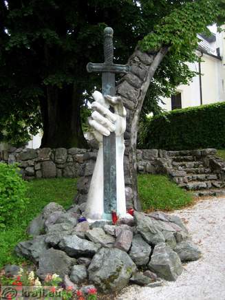 Monument dedicated to the killed in First World War on Zale in Kamnik