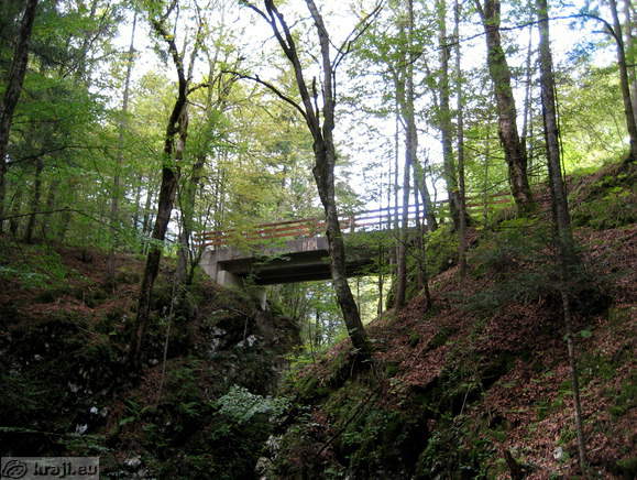 Bigger bridge over Predaselj Gorge