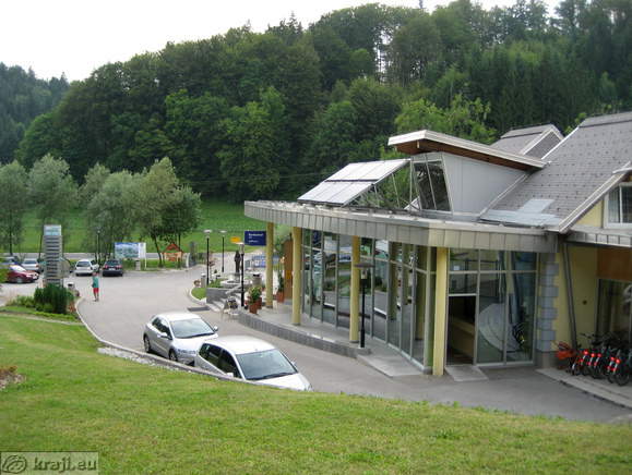 Road from Tuhinj Valley and entrance into Terme Snovik