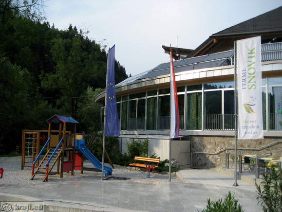 Children's playground near entrance