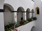 Castle Courtyard - Arcaded corridor 