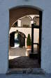 Castle Courtyard - View of the Castle Courtyard through the entrance into the castle from the east side 