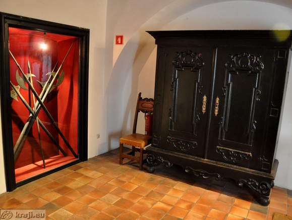 Room at the entrance into the museum