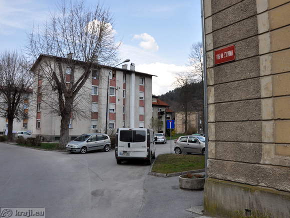 Trg na stavbah Square in Litija