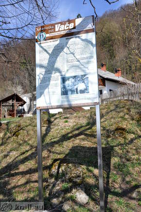 Information board - Archaeological trail Vace