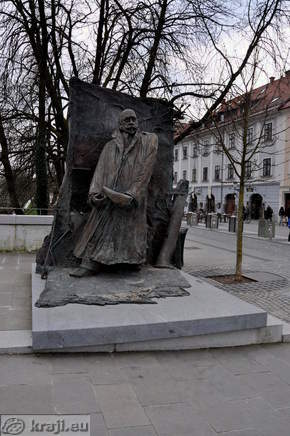 Ljubljana - Denkmal für Ivan Hribar