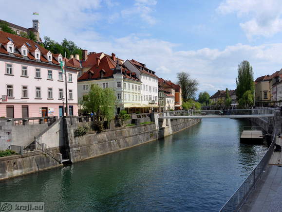 Cankarjevo nabrežje pri Ribji brvi
