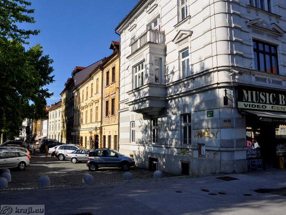 Začetek Gallusovega nabrežja pri Šentjakobskem mostu