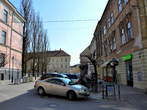 Levstikov trg (Levstik Square) - Buildings along the Levstik Square at Ljubljanica 