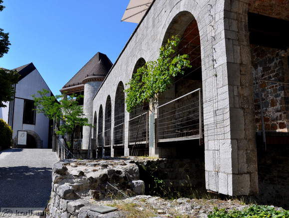 Arcades below the Viewing Terrace
