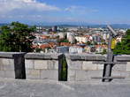 Burg von Ljubljana - Aussichtsterrasse - Razgledna terasa