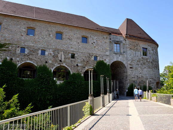 Vhod v Ljubljanski grad preko mosta