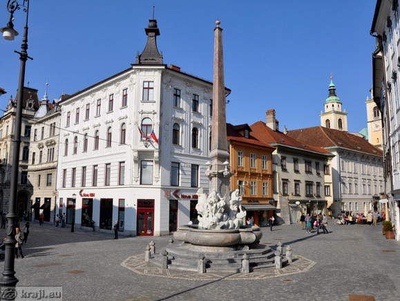 Town Square with a view of Stritarjeva ulica Street and Cirl-Metodov trg Square