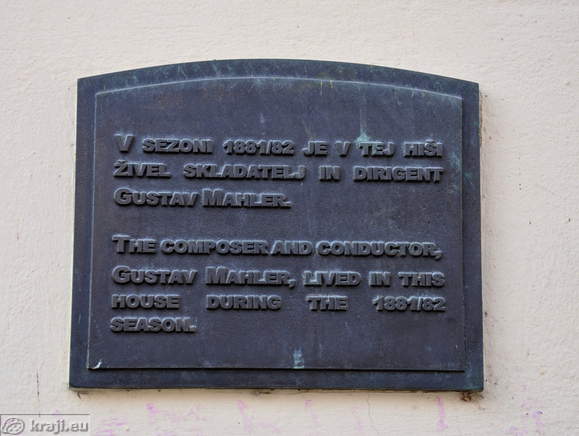 Ljubljana - Büste von Gustav Mahler