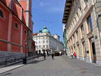 Miklosiceva cesta - Start of the Miklosiceva cesta at Presern Square 