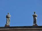 Chamber of Labour-Slovenian Cinematheque - Statues on the top of the Chamber of Labour building 