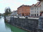 Novi trg (New Square) - Novi trg Square at the Ljubljanica River 