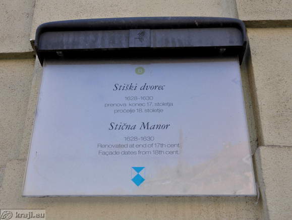 Information board - Sticna Manor