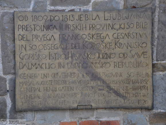 Memorial plate - Illyrian Provinces (1809 - 1813)