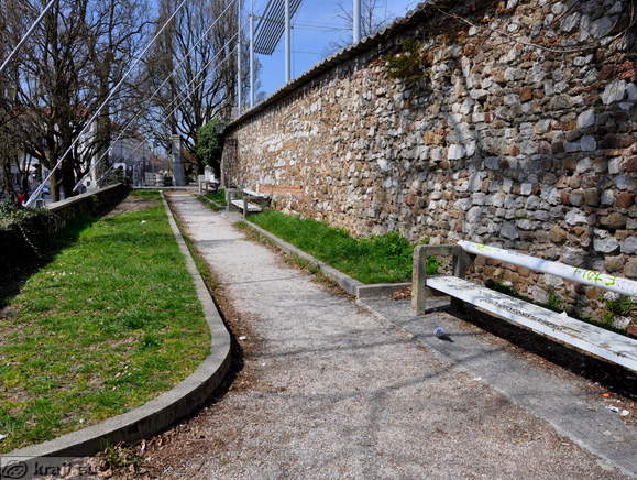 View in the direction of Zoisova and Emonska cesta