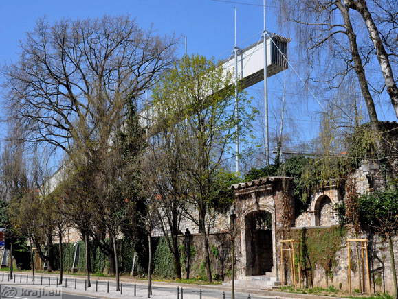 View of the south side of the Krizanke walls