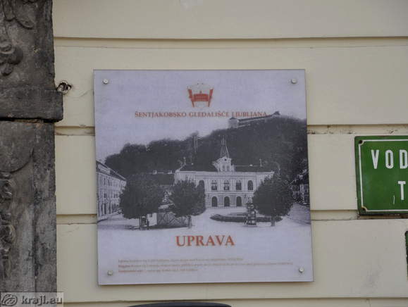 Vodnikov trg 5 - Sentjakob Theatre Ljubljana (administration)