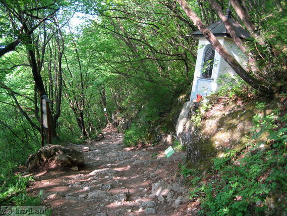 Path near the Chapel of Mother of God at Turkish Hoof
