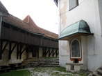 Church of Mother of God - View of the walls on Smarna gora Hill from inside side 