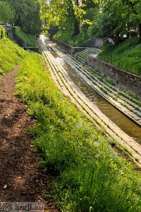 Potok Gradaščica v Ljubljani