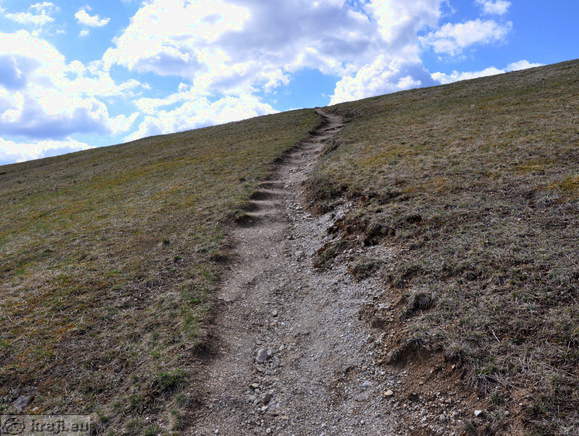 Footpath to Sekirica Hill from the football ground