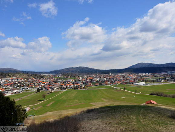 Beautiful view of Logatec and neighbourhood