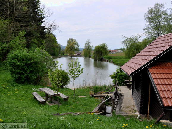 View of pond II from behind the Fishing home