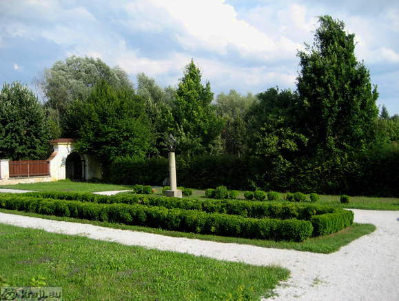 View of the entrance into the park