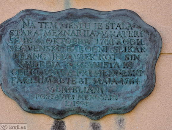 Spominska plošča - Franc Jelovšek