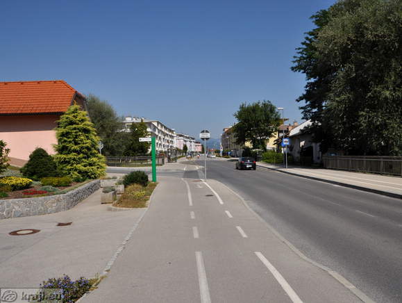 Trzin - Ljubljanska cesta v smeri proti Domžalam