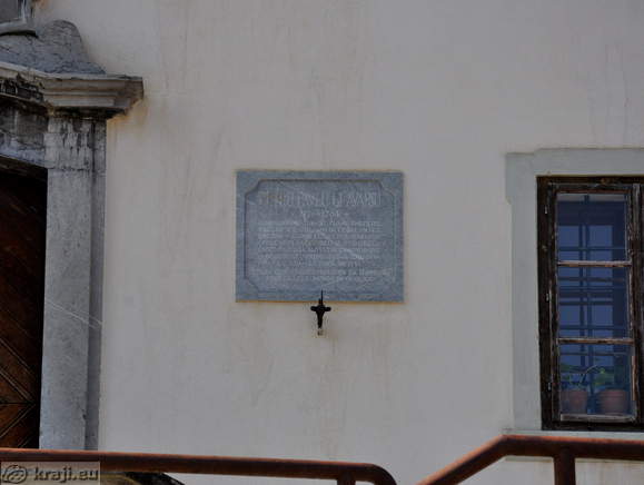 Spominska plošča Petru Pavlu Glavarju (1721 - 1784)