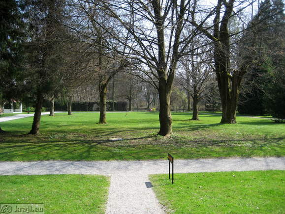 View of park at Carthusian monastery Bistra