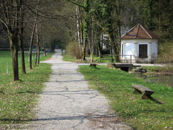 Path on the south side of park